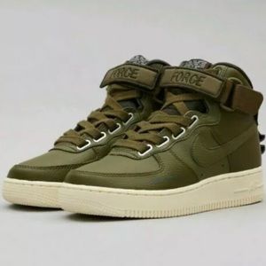 Nike women’s Olive Hi Utility Air Force 1